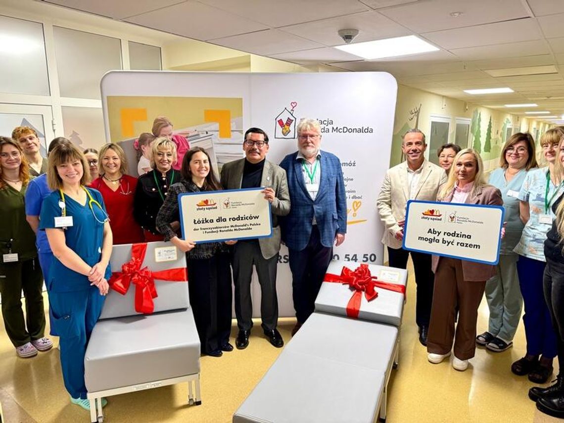 Szpital Specjalistyczny w Kościerzynie z nowymi łóżkami dla rodziców leczonych dzieci