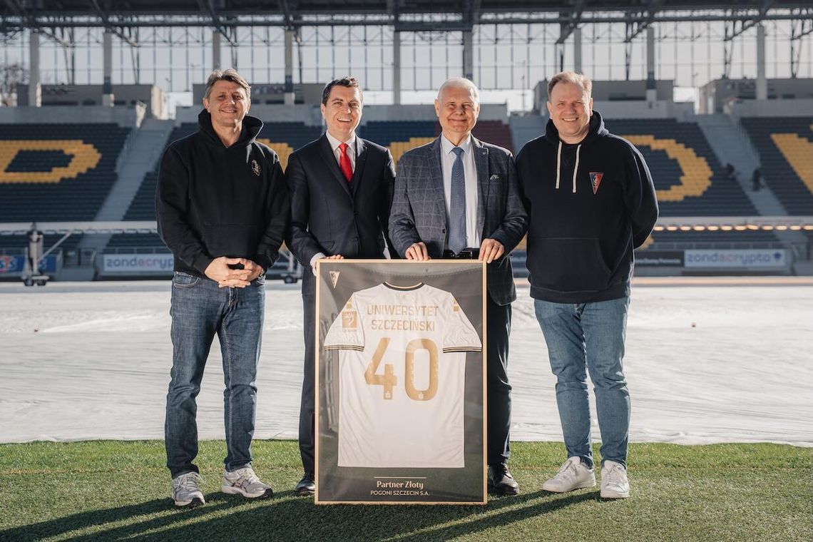Uniwersytet Szczeciński dołączył do grona Partnerów Pogoni Szczecin jako Partner Złoty