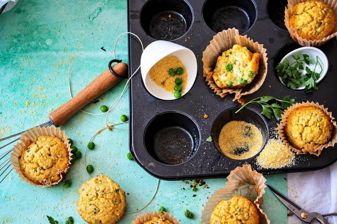 Warzywne muffinki z polenty – jeden przepis, mnóstwo możliwości