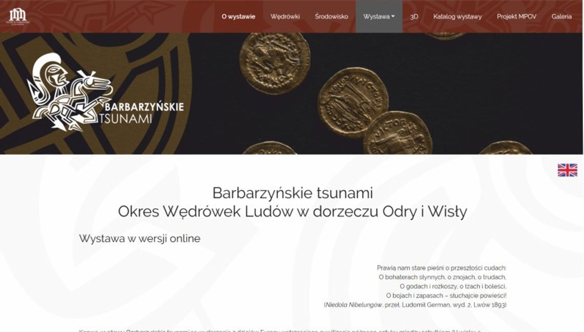 Wirtualna wystawa „Barbarzyńskie tsunami. Okres Wędrówek Ludów w dorzeczu Odry i Wisły”