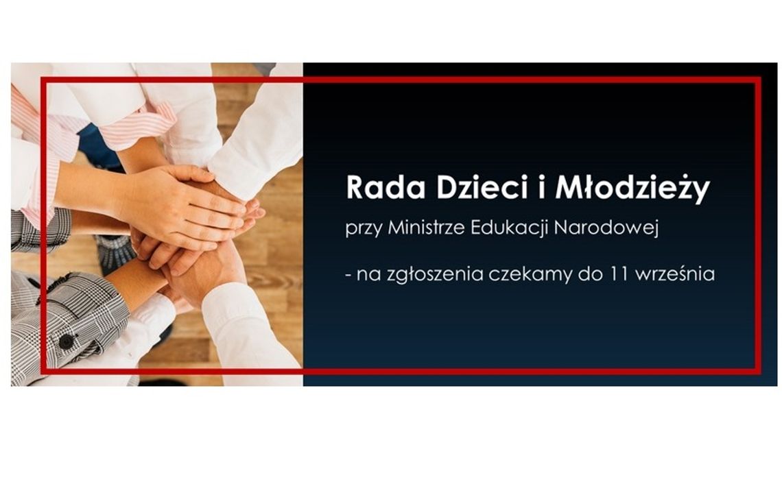 Wystartował nabór do Rady Dzieci i Młodzieży