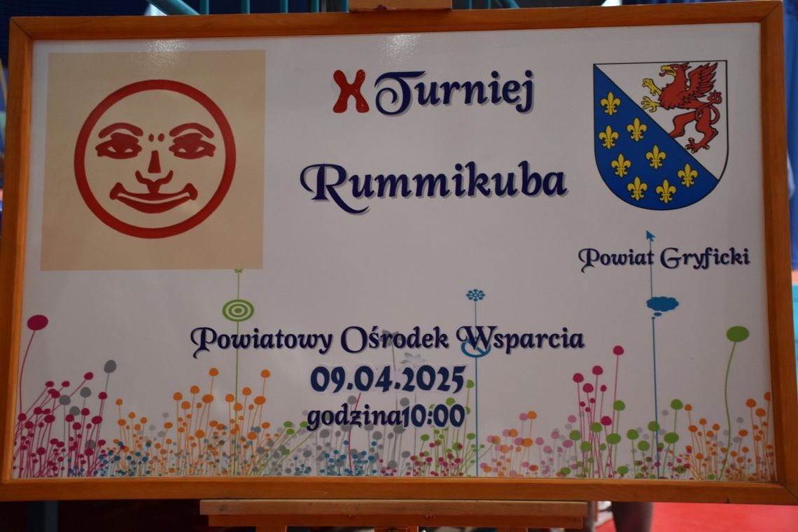 X edycja Turnieju Rummikuba organizowana przez Powiatowy Ośrodek Wsparcia w Gryficach