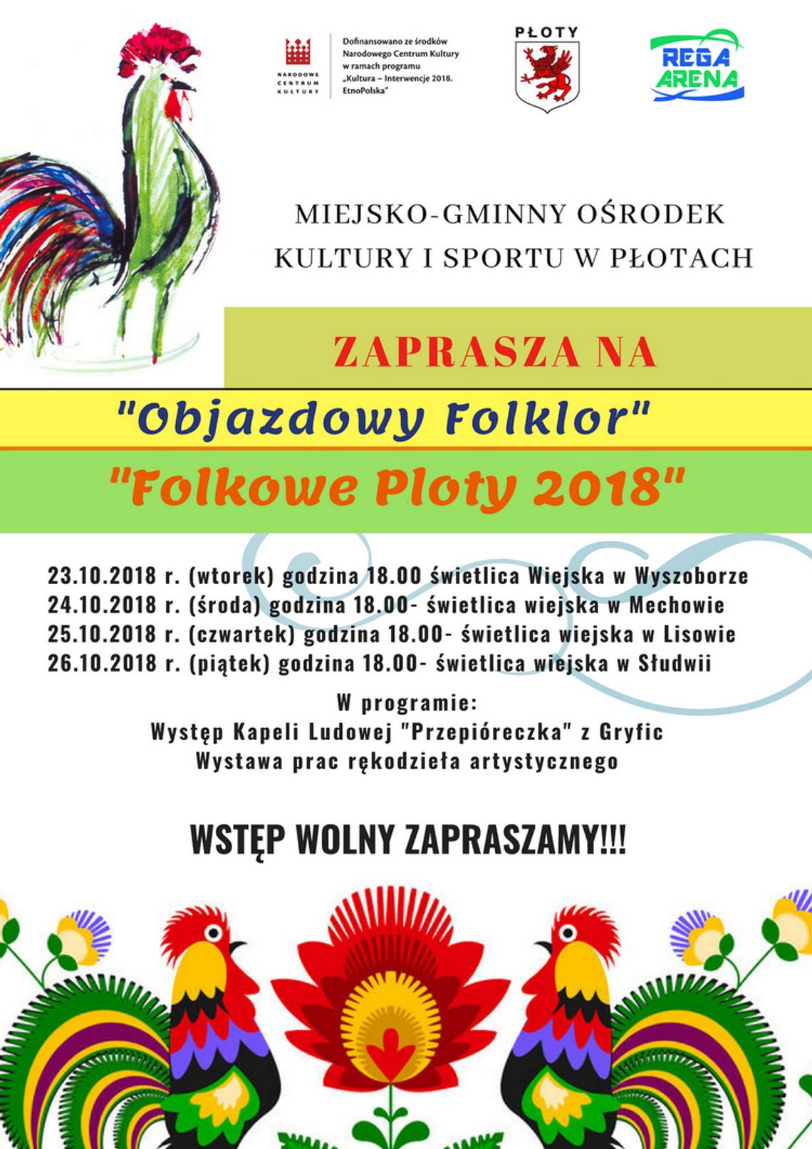 Zaproszenie na Festiwal Kultury i Tradycji Ludowej „Folkowe Płoty”