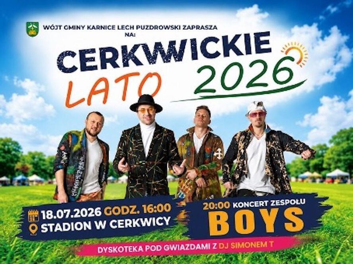 Zaproszenie na Festyn „Cerkwickie Lato 2026” Zaproszenie na Festyn „Cerkwickie Lato 2026”