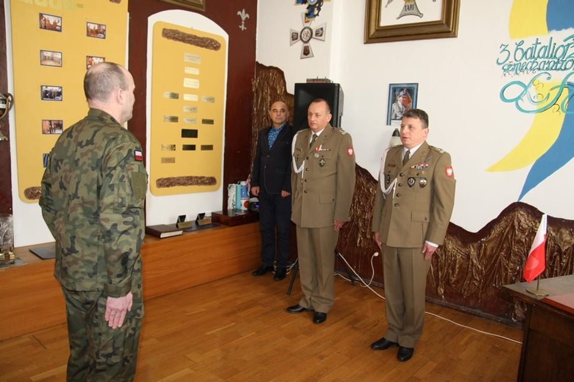 Zmiana dowódcy 3 Batalionu Legii Akademickiej w Trzebiatowie