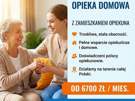 Oferujemy całodobową opiekę seniora z zamieszkaniem / Firma