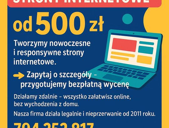Profesjonalna strona www już od 500 zł - idealna dla firm i osób prywatnych  Gotowa nawet w kilka dni!