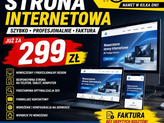 Profesjonalna strona WWW za 299 zł  •  szybka realizacja | stronaza299.pl