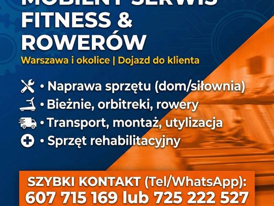 Serwis Siłowni i Sprzętu Sportowego, Mobilny Technik, Warszawa/Łódź/Lublin/Kielce/Olsztyn Serwis Siłowni i Sprzętu Sportowego, Mobilny Technik, Warszawa/Łódź/Lublin/Kielce/Olsztyn