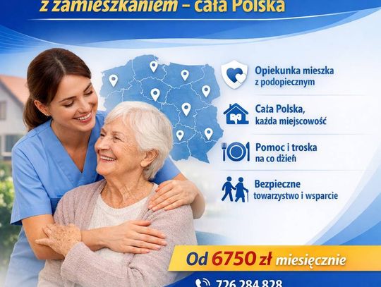 Zaufana opieka seniora z zamieszkaniem przez całą dobę