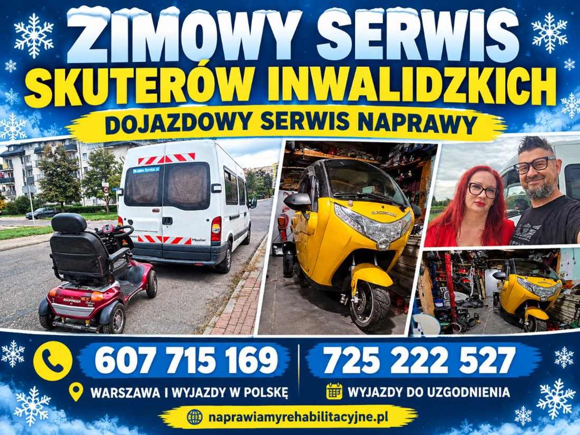 DOJAZDOWY SERWIS SKUTERÓW INWALIDZKICH Szczecin - ZADBAJ O SPRZĘT ZIMĄ DOJAZDOWY SERWIS SKUTERÓW INWALIDZKICH Szczecin - ZADBAJ O SPRZĘT ZIMĄ