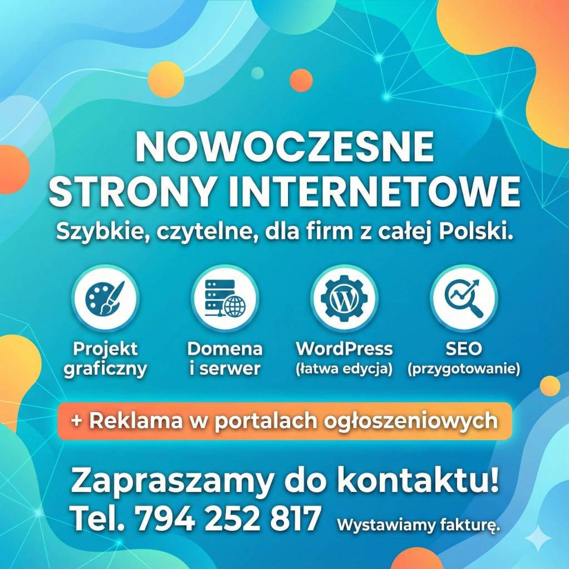 Nowoczesne strony WWW + promocja firmy w portalach ogłoszeniowych Nowoczesne strony WWW + promocja firmy w portalach ogłoszeniowych