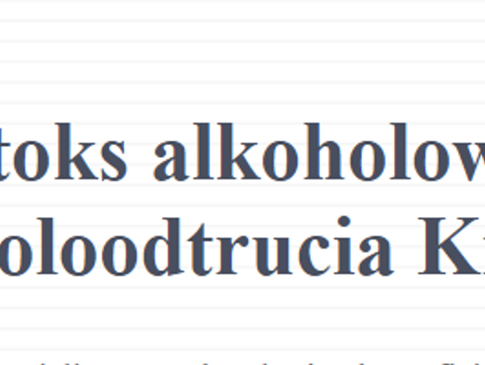 Detoks Alkoholowy i alkoholoodtrucia Kraków 