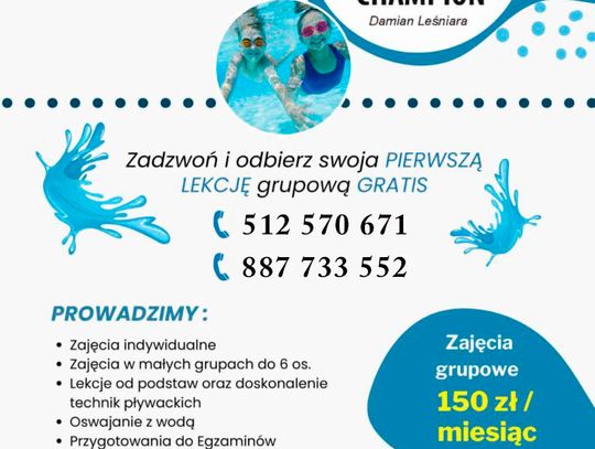 Szkoła Champion - nauka pływania w Korzennej