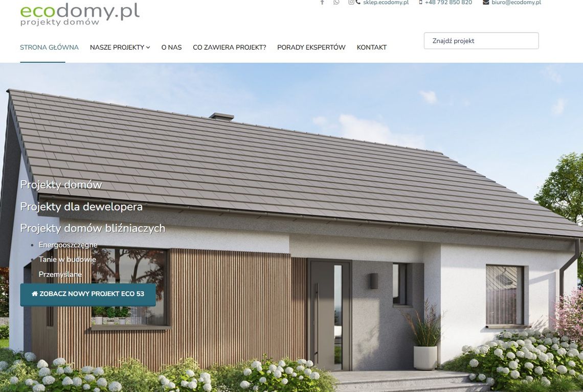 Ecodomy - Projekty domów