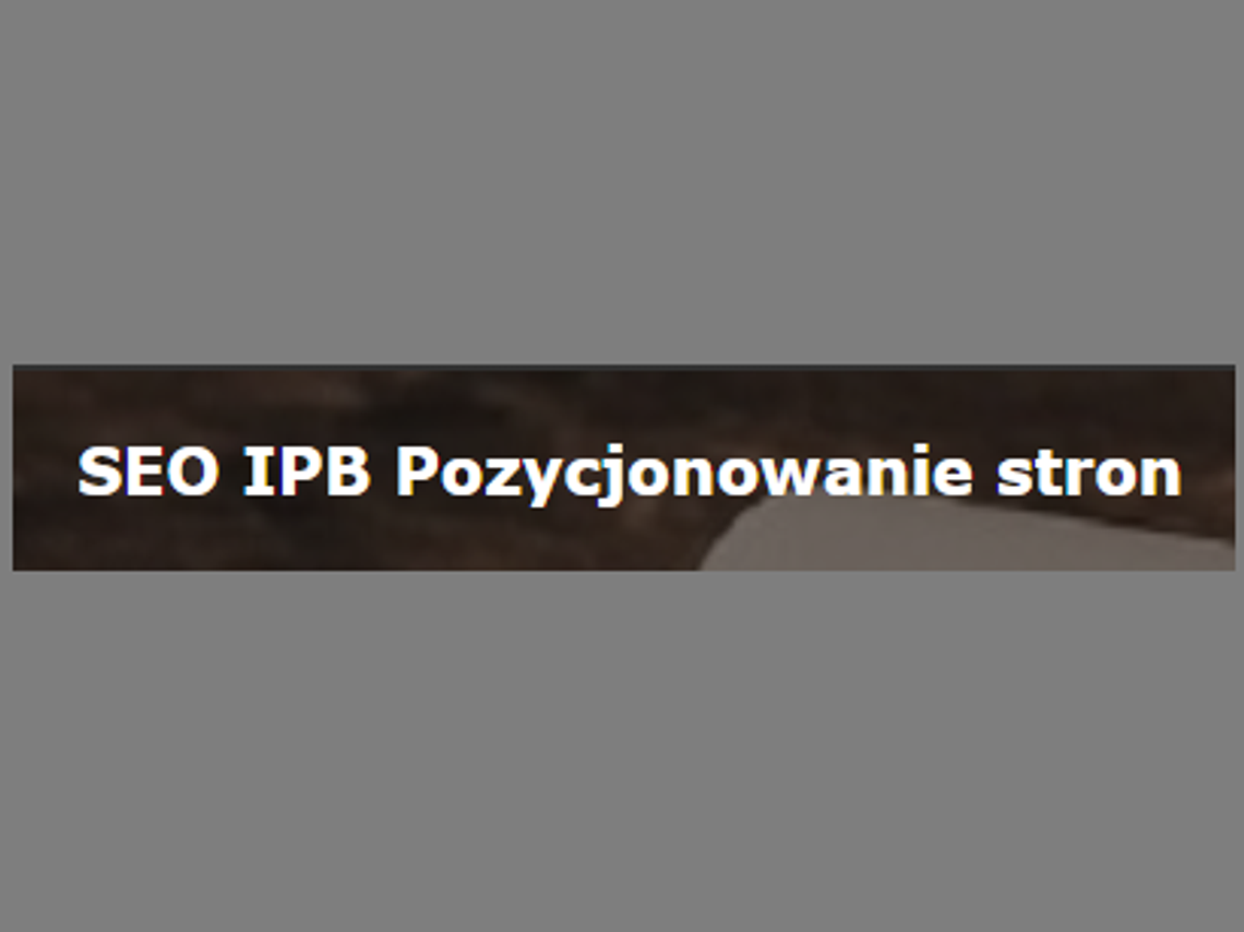 SEO IPB Pozycjonowanie stron