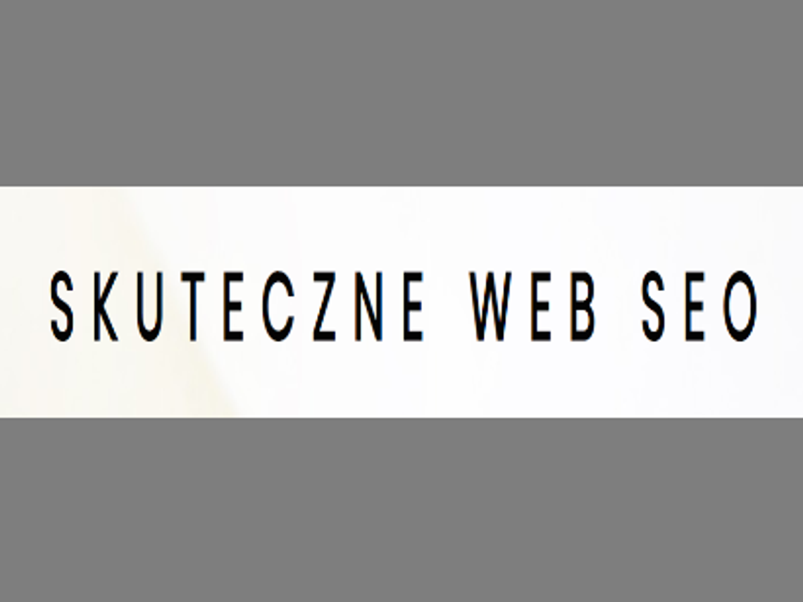 Skuteczne WEB SEO - pozycjonowanie stron www