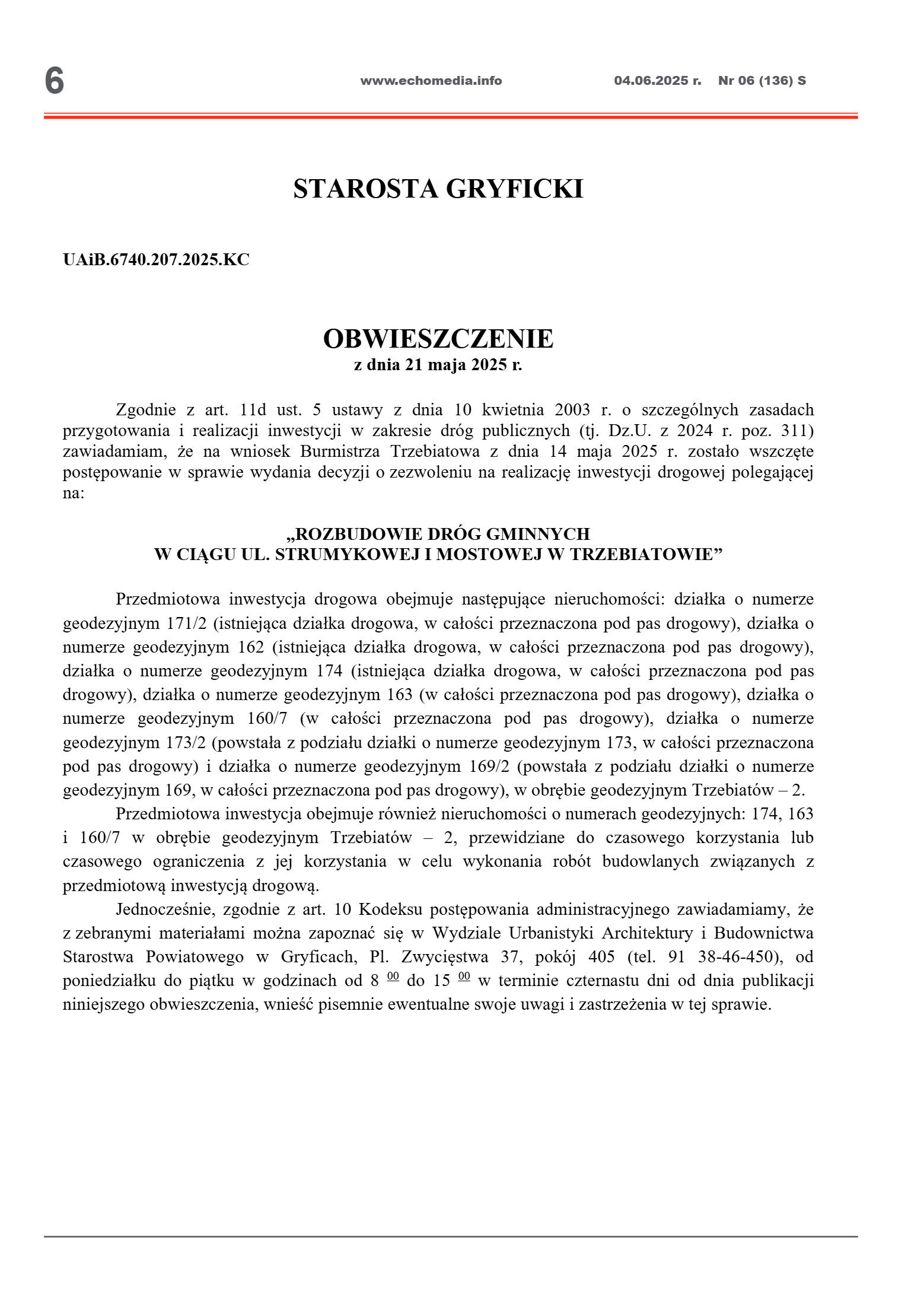 ECHOTYGONIK nr 6/2025 - strona 6