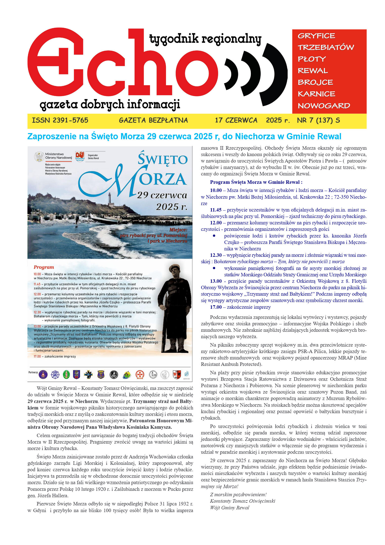 ECHOTYGONIK nr 7/2025 - strona 1