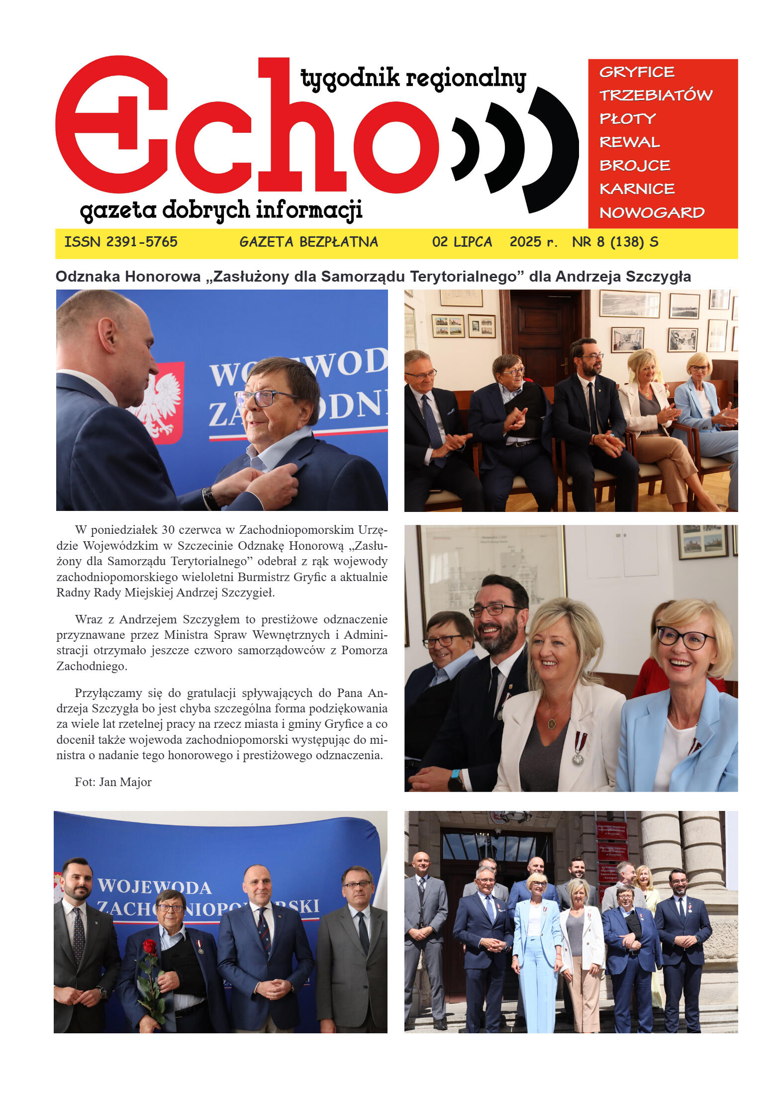 ECHOTYGONIK nr 8/2025 - strona 1