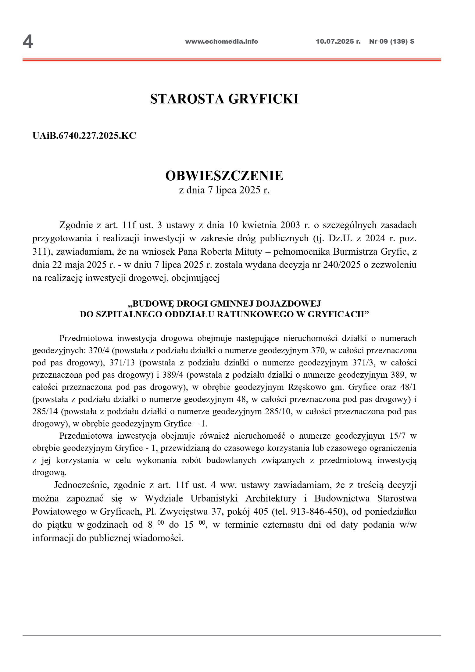 ECHOTYGONIK nr 9/2025 - strona 4