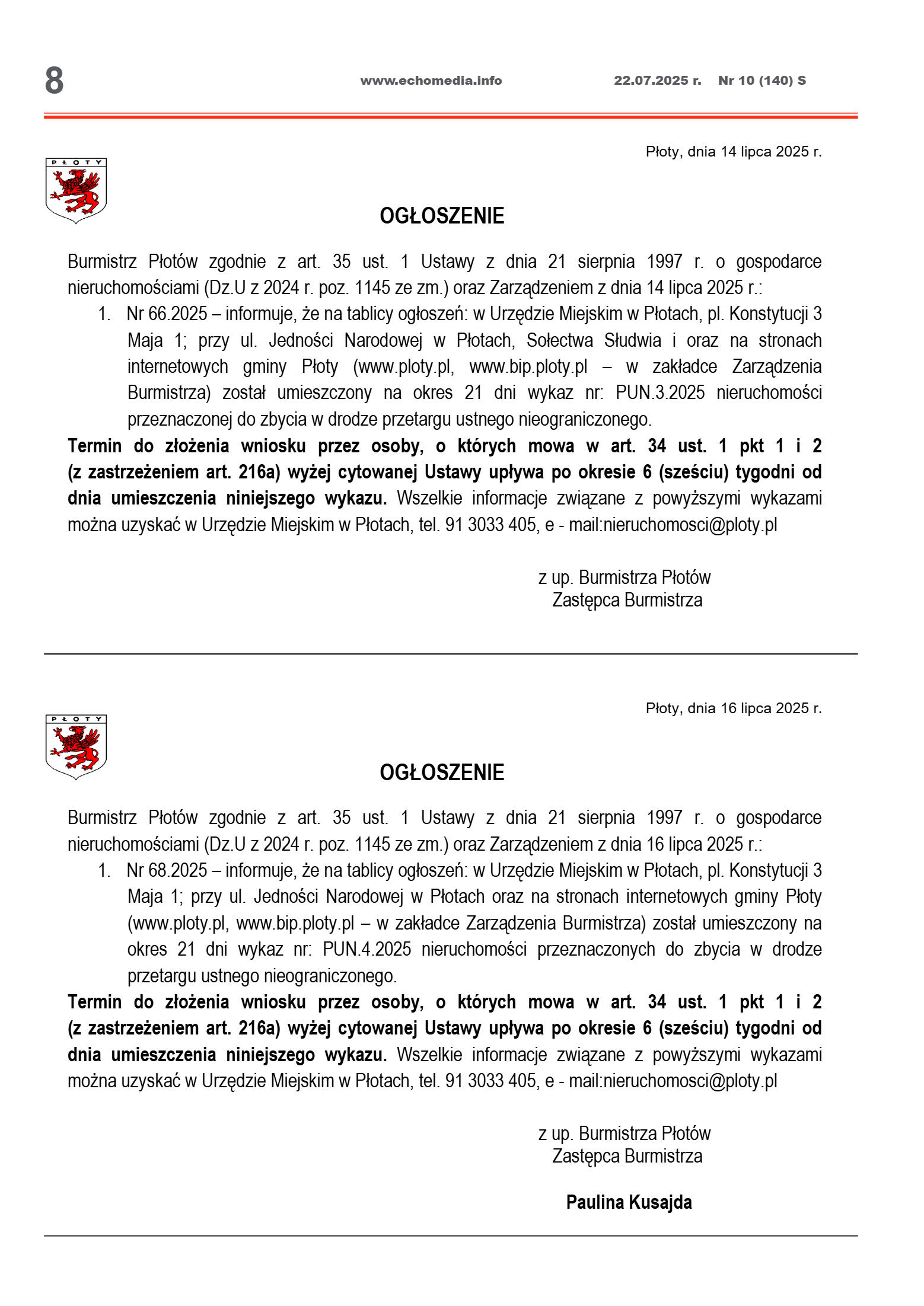 ECHOTYGODNIK 10/2025 - strona 8