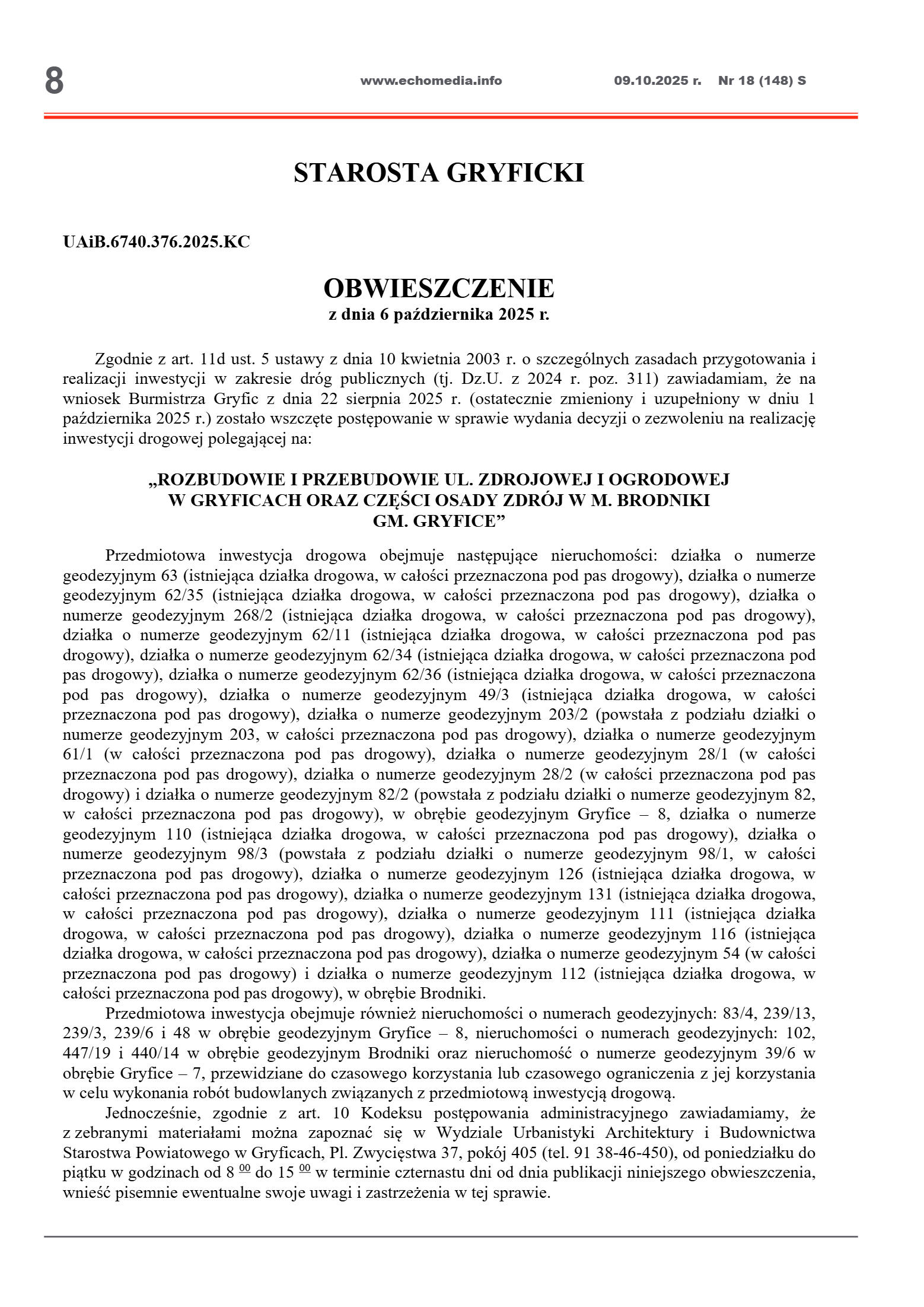 ECHOTYGODNIK 18/2025 - strona 8