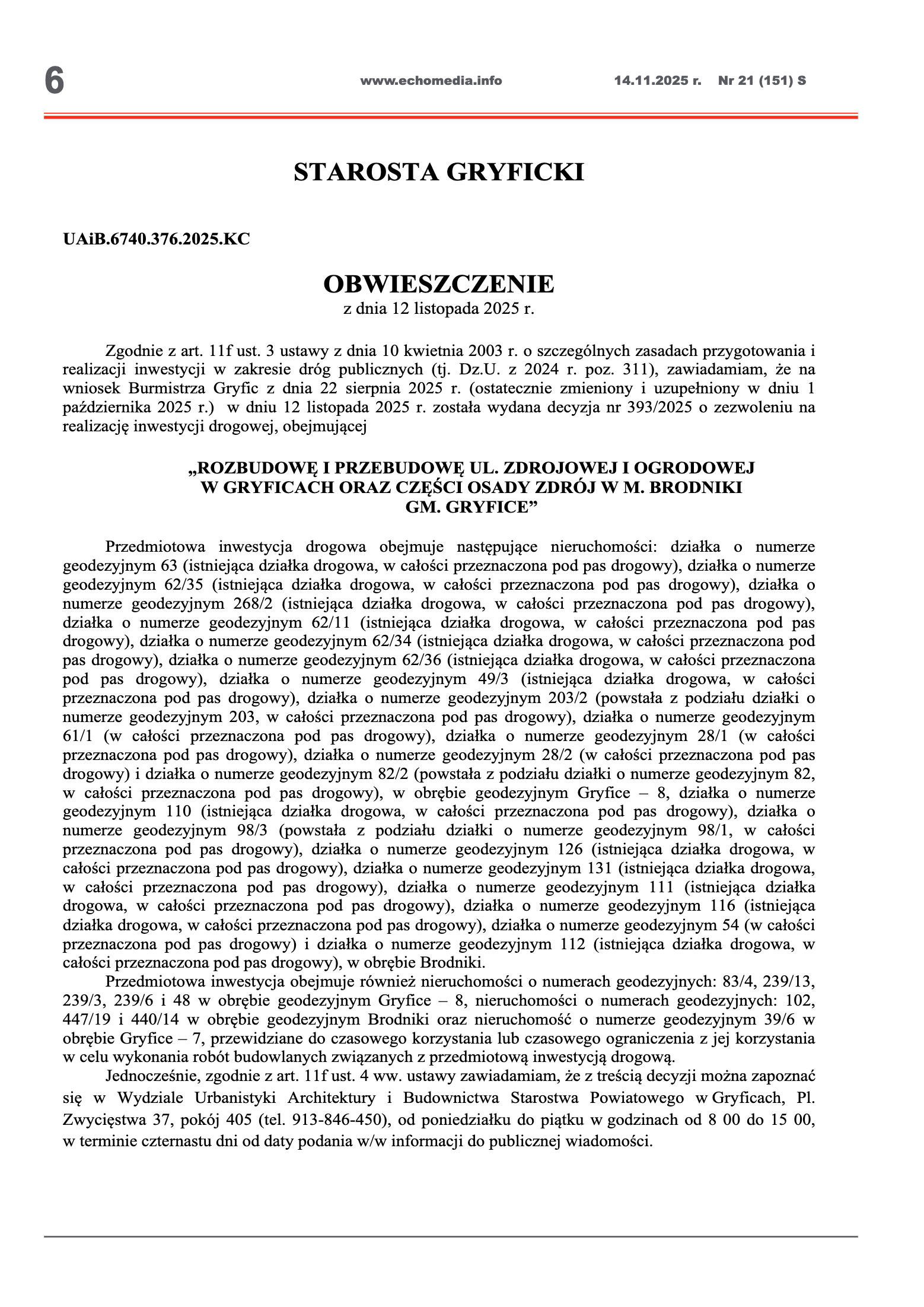 ECHOTYGODNIK 21/2025 - strona 6