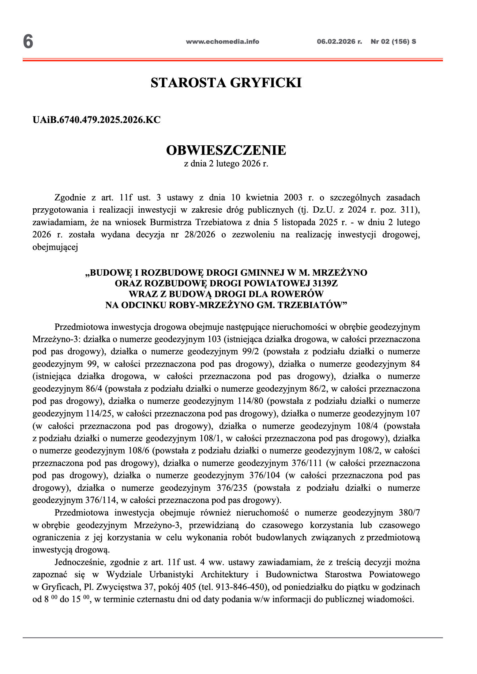 ECHOTYGODNIK 02/2026 - strona 6