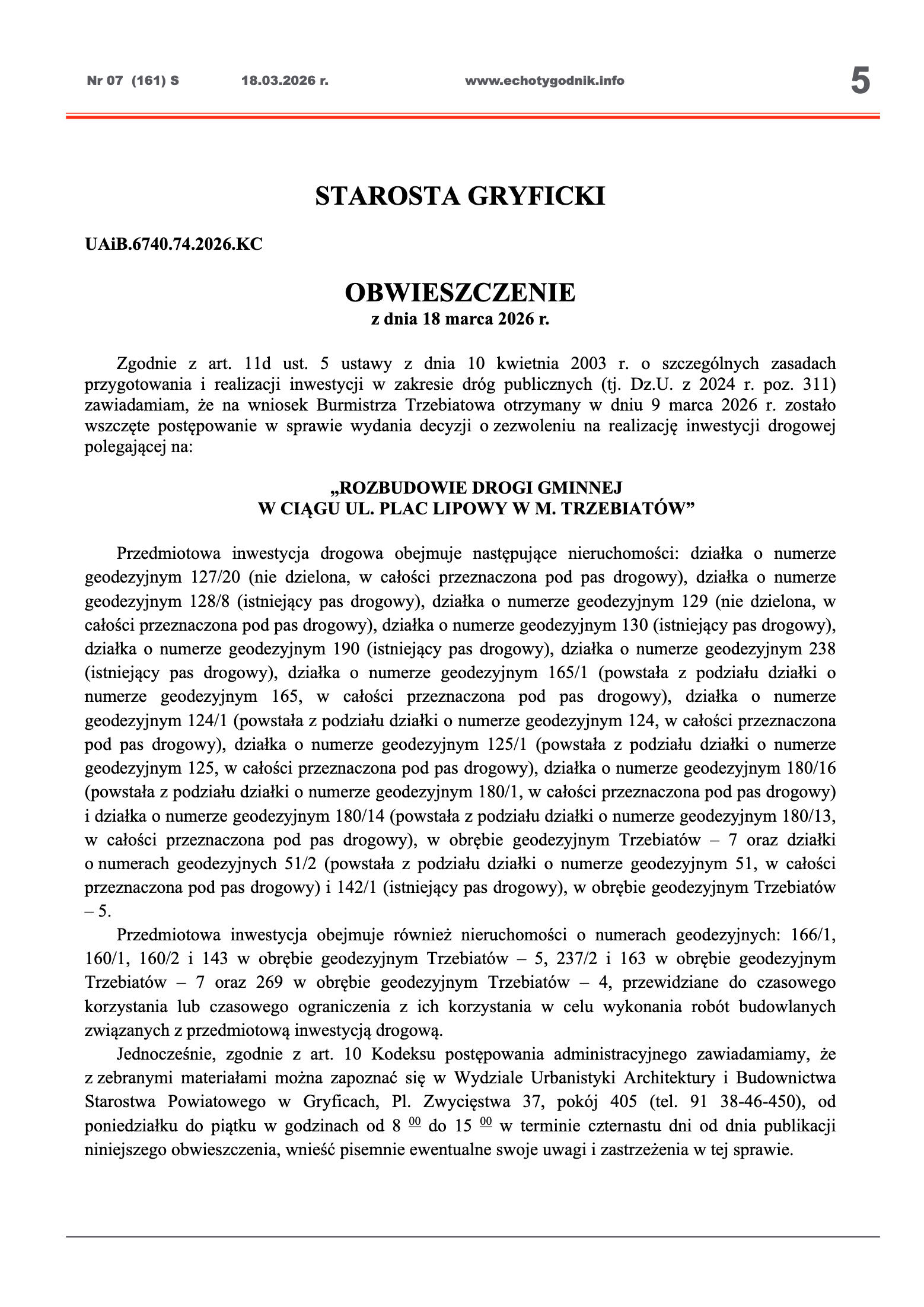 ECHOTYGODNIK 07/2026 - strona 5